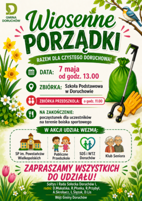 zaproszenie do udziału w akcji "Wiosenne porządki: