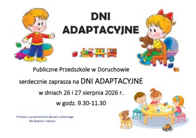 informacja o dniach adaptacyjnych